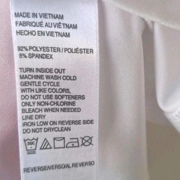 Izod T-Shirt White Short Sleeve Breast Cancer Size L - Picture 4 of 5